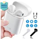 Fone Ouvido Bluetooth Branco todos Smartphones tws i7/11