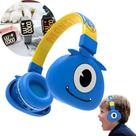 Fone Ouvido Bluetooth Monstrinhos 2024 + Relogio Led Digital