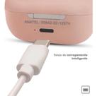 Fone Ouvido Bluetooth Sem Fio Intra Auricular Megasonic TW925 Rosa