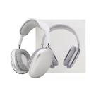 Fone ouvido bluetooth starmega st-153 headset c/microfone sem fio wireless cinza c/ branco
