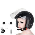 Fone Ouvido Capacete Moto Sem Fio Bluetooth Hi-fi Viva Voz