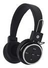 Fone ouvido preto sem fio bluetooth celular micro sd fm p2