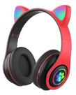 Fone Ouvido Sem Fio Bluetooth Orelha Gato Vermelho - Rignel