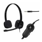 Fone P2 c/microfone Logitech H151 Stereo 981-000587 PR Fone P2 c/microfone Logitech H151 Stereo 981-000587 PR