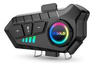 Fone Para Capacete Bluetooth Sem Fio Intercomunicador Rgb