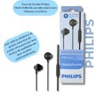 Fone Philips TAUE101BK00 com Microfone Integrado