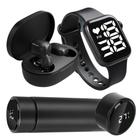 Fone sem fio Bluetooth Garrafa térmica led 500ml relógio digital smart Kit Esportes