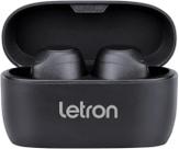 Fone sem fio neo preto estereo intra auricular bluetooth letron