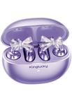 Fones de ouvido abertos com clipe Kinglucky Stylish Purple para mulheres