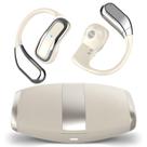 Fones de ouvido AI OWS Translator, fone de ouvido Language Translator em 144 idiomas, dispositivo de tradução em tempo real 3 em 1 para viagens e aprendizado de negócios, bateria de longa duração, branco