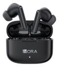Fones De Ouvido Bluetooth 5.3 Marca 1hora Mic 6h De Musica Cor Preto Luz Azul-aço