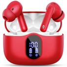 Fones de Ouvido Bluetooth Btootos 5.4 com Cancelamento de Ruído Vermelho