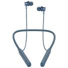 Fones de ouvido Bluetooth com fita de pescoço LANDIBO V5.2 com microfone 35H azul