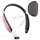 Fones de ouvido Bluetooth Dpvisn, pulseira dobrável, retrátil, dourada