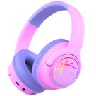 Fones de ouvido Bluetooth iClever BTH18 Kids LED Lights 43H rosa/azul Fones de ouvido Bluetooth iClever BTH18 Kids LED Lights 43H rosa/azul