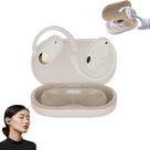 Fones de ouvido Bluetooth Sporty Hanging Ear 5.4 com microfone bege Fones de ouvido Bluetooth Sporty Hanging Ear 5.4 com microfone bege