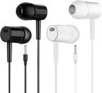Fones de ouvido com fio 2 pares com microfone e controle de volume, conector 3,5 mm