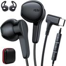 Fones de ouvido com fio ACANDYA USB-C com microfone, cabo de 1,2 m
