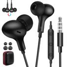 Fones de ouvido com fio ASKUBSKU com cancelamento de ruído com conector de 3,5 mm para PC