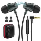 Fones de ouvido com fio ASKUBSKU Ear Buds com plugue de 3,5 mm para laptop