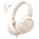 Fones de Ouvido com Fio Botesty Sound - Over Ear Bege com Microfone