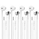 Fones de ouvido com fio CLIPSUN, pacote com 4, estéreo HiFi com microfone e controle de volume