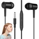 Fones de ouvido com fio com microfone Fones de ouvido leves
