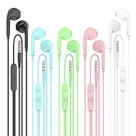 Fones de ouvido com fio e microfone, pacote com 5 Fones de ouvido com fio e microfone, pacote com 5