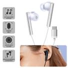 Fones De Ouvido Com Fio E Microfone TipoC Estereo Branco Fones De Ouvido Com Fio E Microfone TipoC Estereo Branco