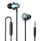Fones de ouvido com fio Fones de ouvido intra-auriculares com microfone preto Fones de ouvido com fio Fones de ouvido intra-auriculares com microfone preto