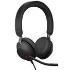 Fones de ouvido com fio Jabra Evolve2 40 MS USB-C estéreo preto