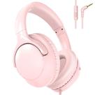 Fones de ouvido com fio MIDOLA Hi-Fi Sound com microfone rosa