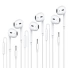 Fones de ouvido com fio MOSWAG com microfone e conector de 3,5 mm para dispositivos