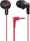 Fones de ouvido com fio Panasonic ErgoFit RP-HJE120-KB preto/vermelho fosco