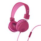 Fones de ouvido com fio para crianças JLab JBuddies Studio rosa escuro
