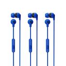 Fones de ouvido com fio Skullcandy Ink'd+ com plugue de 3,5 mm com microfone (pacote com 3)