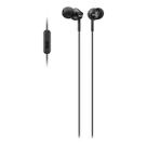 Fones de ouvido com fio Sony Deep Bass com controle e microfone - pretos