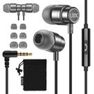 Fones de ouvido com fio Ulix Rider com microfone, garantia de 5 anos