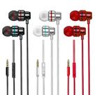 Fones de ouvido com fio Yatloml com microfone, pacote com 3, baixo pesado