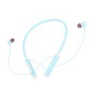 Fones de ouvido com fita de pescoço Heayzoki BT 5.2 sem fio à prova d'água, azul