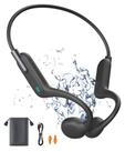 Fones de ouvido de condução óssea, fone de ouvido sem fio Bluetooth 5.3 Swimming IPX8, bateria embutida de 32 GB de memória de grande capacidade com microfone adequado para correr, andar de bicicleta e dirigir.