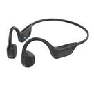 Fones de ouvido de condução óssea lluvygoez IPX5 impermeáveis pretos