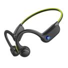 Fones de ouvido de condução óssea Open Ear Bluetooth 5.3 verdes