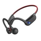 Fones de ouvido de condução óssea OPENEAR Solo Bluetooth 5.3 vermelhos