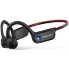 Fones de ouvido de condução óssea OPENEAR Solo Bluetooth 5.3 vermelhos