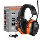 Fones de ouvido de rádio PROHEAR 027 AM FM com display digital - laranja