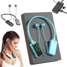Fones de ouvido de transmissão ao vivo com placa de som sem fio, fones de ouvido de transmissão ao vivo e edição de áudio sem fio, fones de ouvido Bluetooth sem fio à prova d'água com faixa de pescoço com tela, espera ultralonga (C)