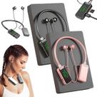 Fones de ouvido de transmissão ao vivo com placa de som sem fio, fones de ouvido de transmissão ao vivo e edição de áudio sem fio, fones de ouvido Bluetooth sem fio à prova d'água com faixa de pescoço com tela, espera ultralonga (H)