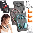 Fones de ouvido de transmissão ao vivo com placa de som sem fio, fones de ouvido de transmissão ao vivo e edição de áudio sem fio, fones de ouvido sem fio ao vivo, fones de ouvido Bluetooth com fita de pescoço sem fio à prova d'água (3 unidades)