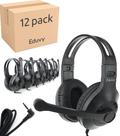 Fones de ouvido Eduvy Expired com microfone para sala de aula (pacote com 12)